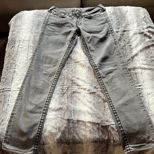 True Religion grey straight leg jeans
